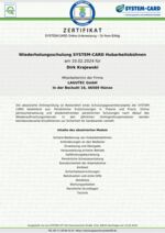 Wiederholungsschulung SYSTEM-CARD Hubarbeitsbühnen Dirk Krajewski